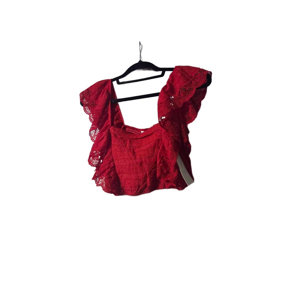 NEW ALLIE ROSE women's top/ skirt set in red